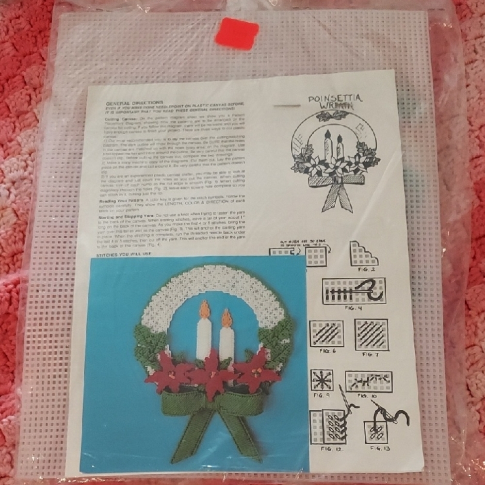 Festive Poinsettia Candle Wreath Kit